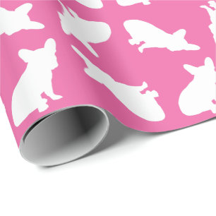 Fransk Bulldog-Temaparty - Babykläder Rosa Presentpapper