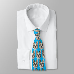 Fransk Bulldog Tie Slips