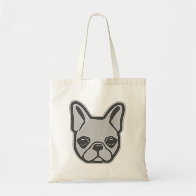 Fransk Bulldog Tote Bag Tygkasse (Framsidan)