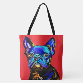 Fransk Bulldog Tote Bag Tygkasse