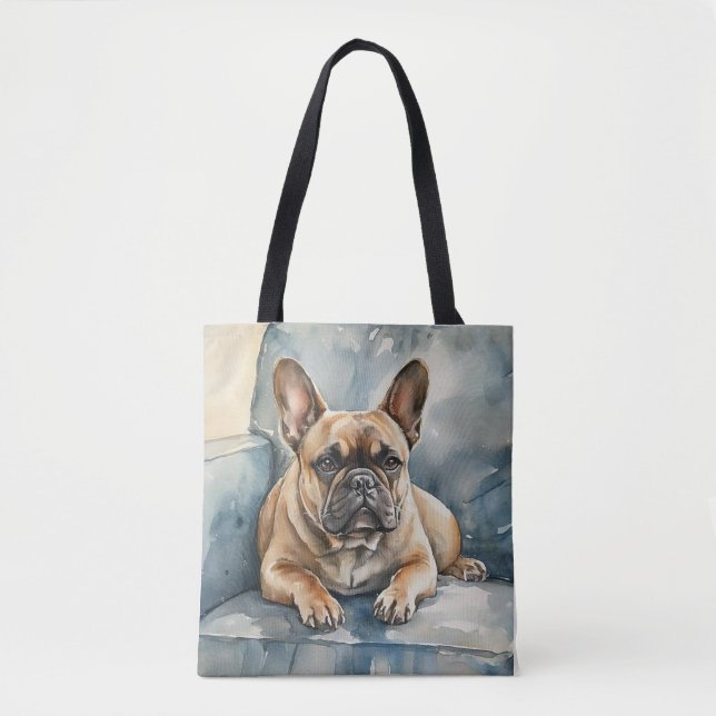 Fransk Bulldog Tygkasse (Framsida)