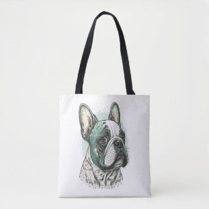 Fransk bulldog tygkasse