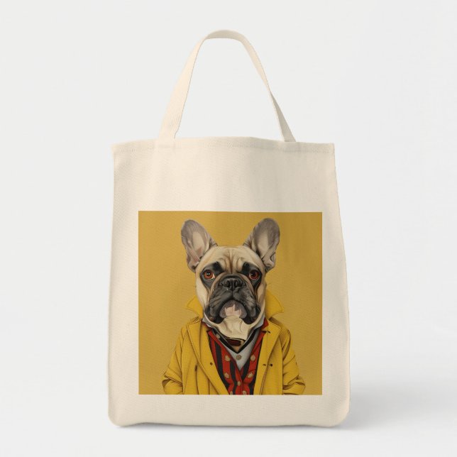 Fransk Bulldog Tygkasse (Framsidan)