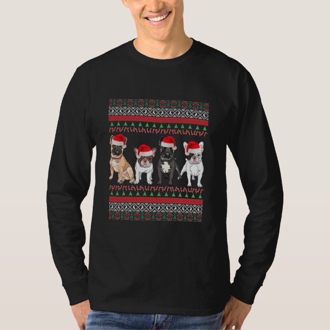 Fransk Bulldog Ugly jul Sweater Essential T Shirt (Framsida)