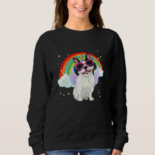 Fransk Bulldog Unicorn Shirt Girls Space Galaxy fo T