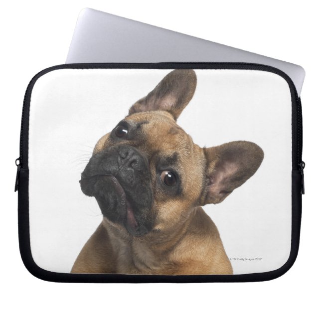 Fransk Bulldog-valp (7 månader gammal) Laptop Sleeve (Framsidan)