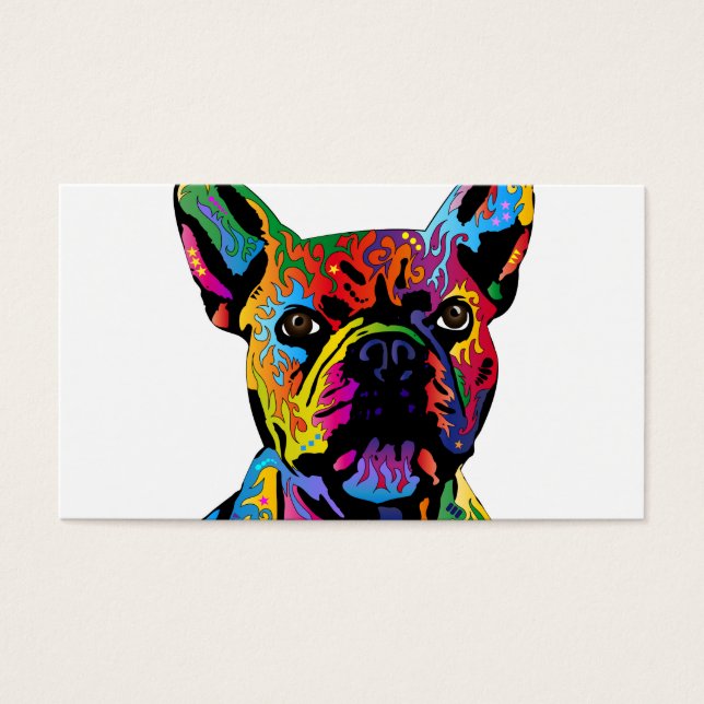 Fransk Bulldog Visitkort (Framsidan)