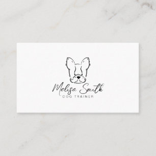 Fransk bulldog visitkort