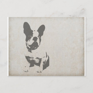 Fransk Bulldog Vykort