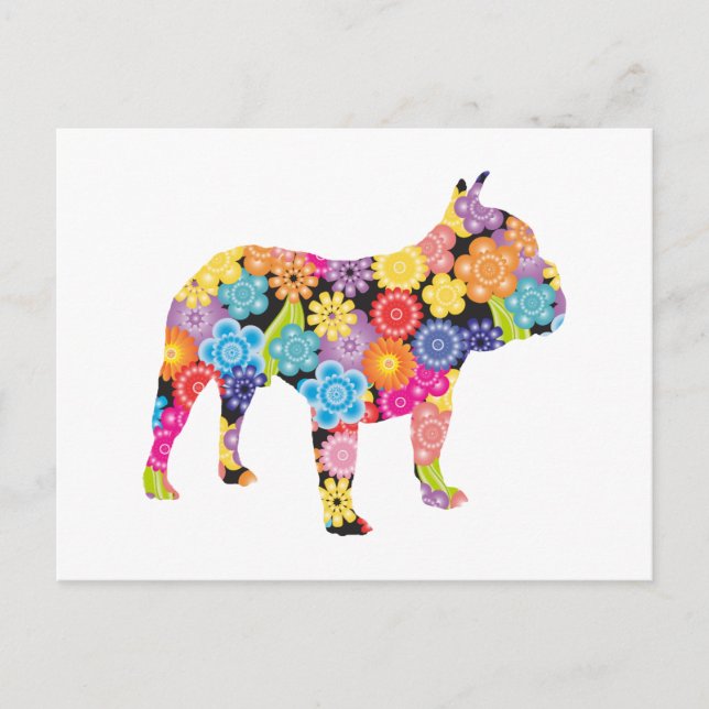 Fransk Bulldog Vykort (Framsida)