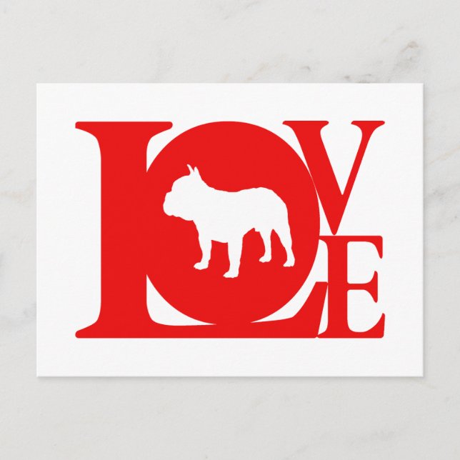 Fransk Bulldog Vykort (Framsida)