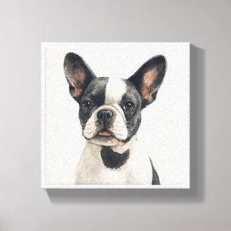 Fransk Bulldog Wall Art Art Canvastryck