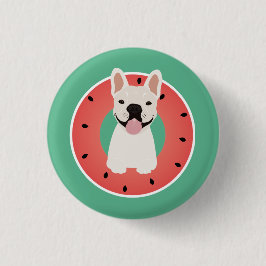 Fransk Bulldog Watermelon Fruit Knapp