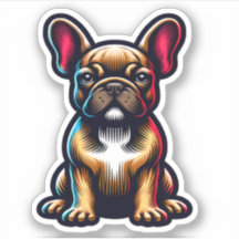 Fransk Bulldog Watersecure Hund Sticker