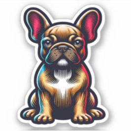 Fransk Bulldog Watersecure Hund Sticker Klistermärken