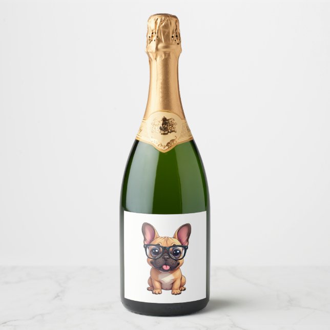Fransk Bulldog Wearing Glass (Framsida)