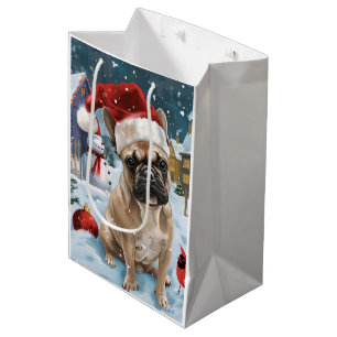 Fransk Bulldog Winter Wonderland jul Joy
