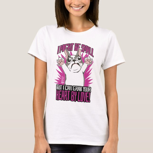 Fransk Bulldog Women White T Shirt (Framsida)