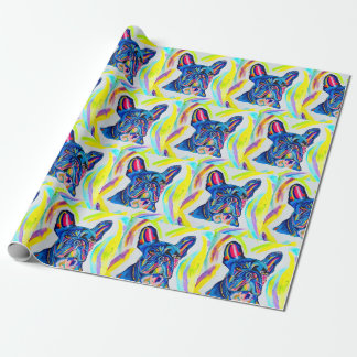 Fransk Bulldog Wrapping Papper Presentpapper