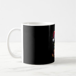 Fransk Bulldog Xmas Belysning Tomte Fransk Bulldog Kaffemugg