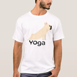 Fransk Bulldog Yoga Älskare Rolig hund Meditation T Shirt
