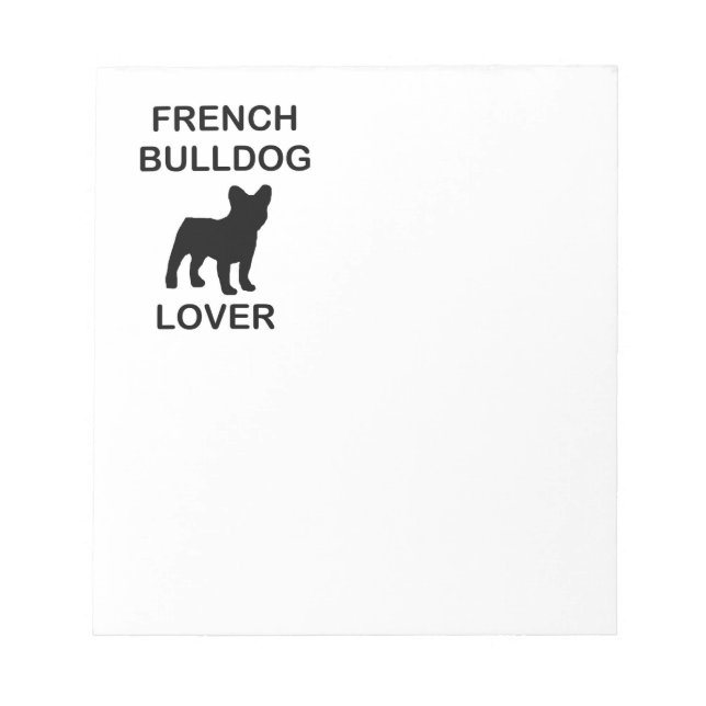 fransk bulldogg älskare anteckningsblock (Framsida)