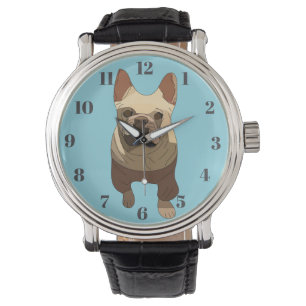 Fransk bulldogg armbandsur