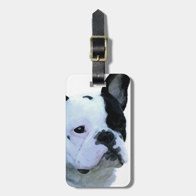 Fransk bulldogg bagagebricka (Vertikal Framsida)