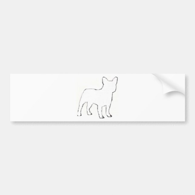 fransk bulldogg bildekal (Framsidan)
