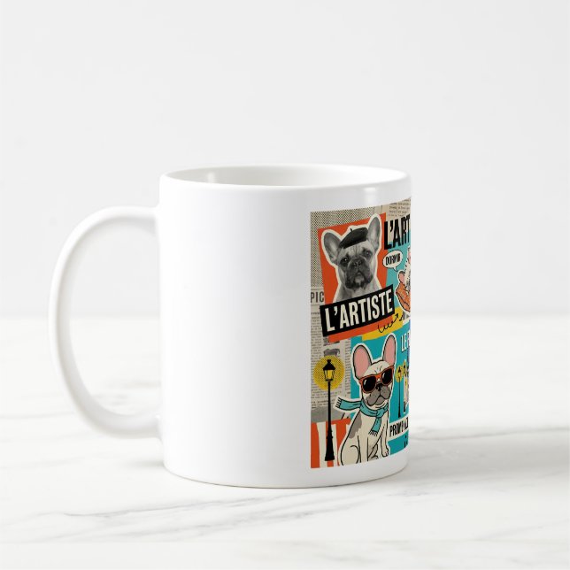 Fransk Bulldogg Daglig Sysselsättning Kaffemugg (Vänster)