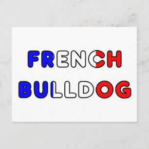 fransk bulldogg flg i namn vykort