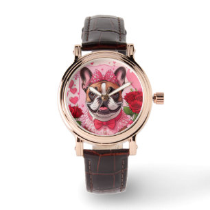 Fransk Bulldogg Förälskad French Bulldog Armbandsur