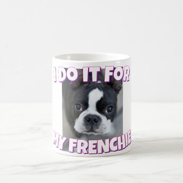Fransk bulldogg Frenchie Hund Mamma Pappa Husdjurs Kaffemugg (Center)
