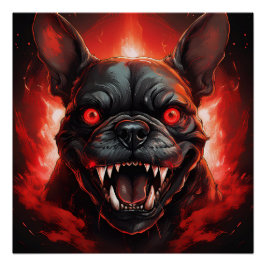 Fransk Bulldogg Gått Fel Perfect Poster