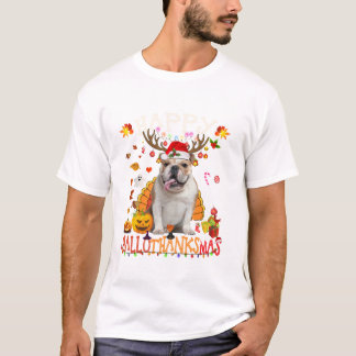 Fransk Bulldogg Halloween jul T Shirt