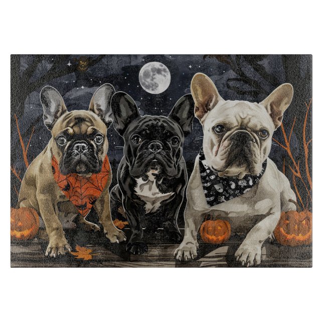 Fransk Bulldogg Halloween Kuslig (Framsidan)