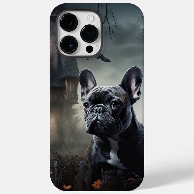 Fransk Bulldogg Halloween Skräckinjagande (Baksida)