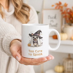 Fransk Bulldogg Halloween Söt Häxa Kaffemugg