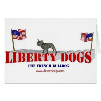Fransk bulldogg hälsningskort