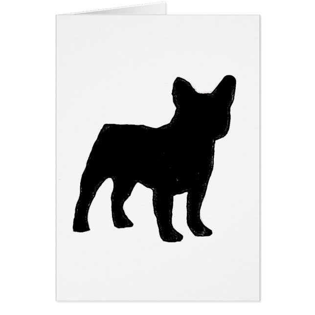 fransk bulldogg hälsningskort (Framsidan)