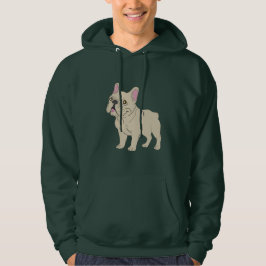 Fransk bulldogg hoodie