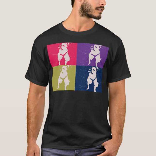 Fransk bulldogg Jovie Colors.jpg T Shirt (Framsida)