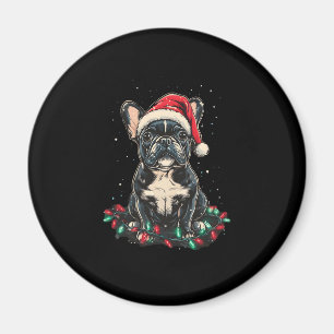 Fransk Bulldogg Julbelysning Julhundar Gåvor Mig Magnet