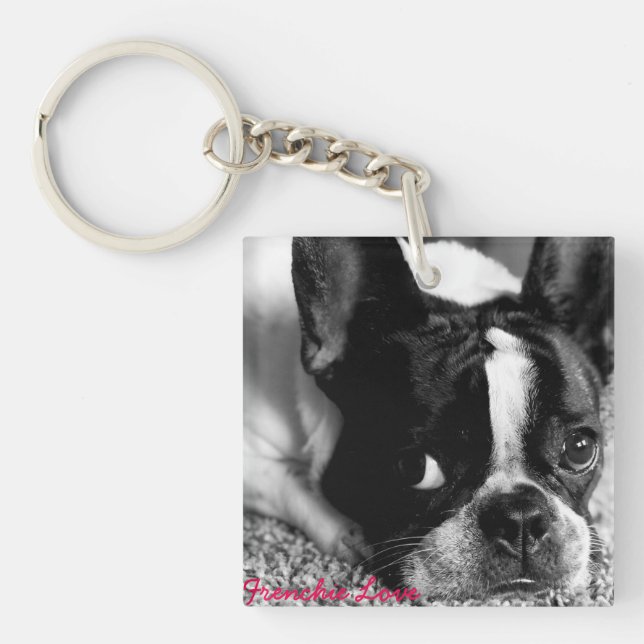Fransk bulldogg Keychain (Framsidan)