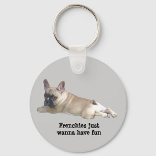 Fransk bulldogg Keychain Nyckelring