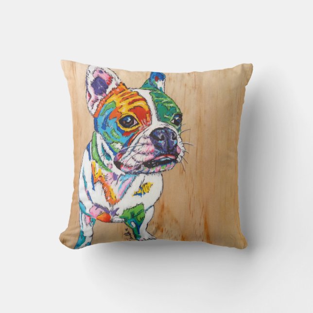 Fransk bulldogg kudde (Framsida)