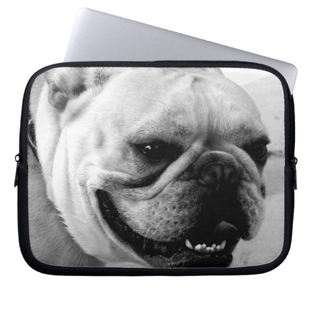 Fransk bulldogg laptop sleeve (Framsidan)