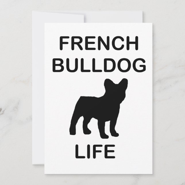 fransk bulldogg liv inbjudningar (Framsida)