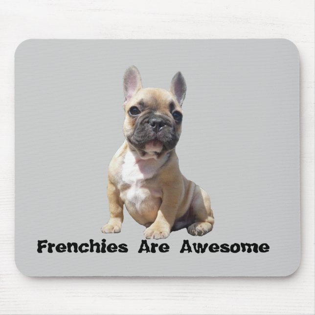 Fransk bulldogg Mousepad Musmatta (Framsidan)