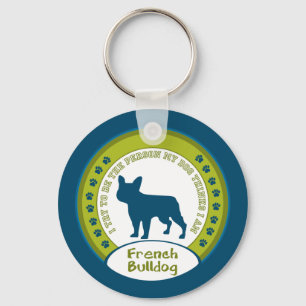 Fransk bulldogg nyckelring